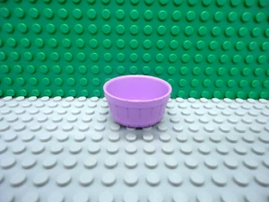 Lego 1 Medium Lavender 5x5x2 Half Barrel Storage Container NEW - Picture 1 of 1