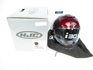 Casco de motocicleta HJC i30 cara abierta con protector solar interior vino/rojo talla XS - Imagen 1 de 6
