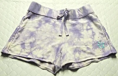 Pantalones Cortos Limited Too Niñas Talla 10 Púrpura Tie Dye Cintura Elástica con Cordón Foto 1 de 4