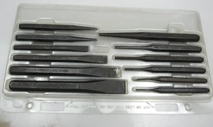 Vintage Craftsman 12 pc Cold Chisel Pin Punch Set 4297x, 4286x, 42841, 4288x WF - Picture 1 of 10