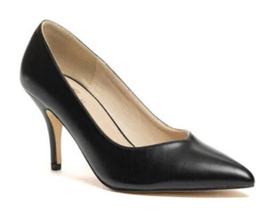 GOLD & GOLD GD672 DECOLLETE DECOLTE SCARPE CLASSICHE FORMALI DONNA ECOPELLE NERO - Imagen 1 de 2