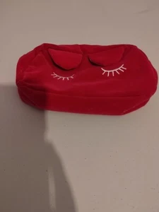Pink Velvet Coin Clutch/ Make-up Bag Little Girls Eyelashes Zips Soft Free Ship. - Picture 1 of 7