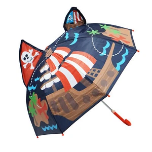 Kiddi Choice 3D Pop-Up Navy Pirate Cute Umbrella - Picture 1 of 2