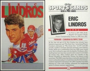 1992 Sports Cards Eric Lindros - Canadian Olympic Team - 5" x 8" Giant Card HOF - Bild 1 von 1