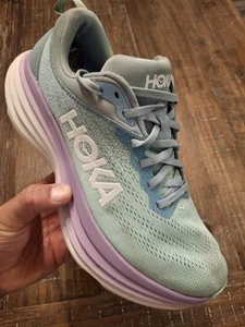 Hoka One One Bondi 8 Damen 9 B Schuhe blau lila Running 1127952 ABSO Sneaker - Bild 1 von 8