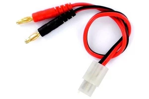 Etronix Tamiya Charging Cable ET0271 4mm Bullet connector 18AWG 16cm Lead Wire - Picture 1 of 3