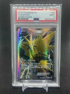 Pokémon TCG Zapdos XY Generations Full Art Ultra Rare Holo Card 29/83 PSA 9 Mint - Picture 1 of 2