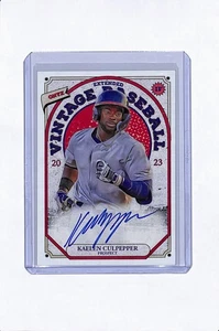 Kaelen Culpepper 2023 Onyx Vintage Extended Blue Ink Auto (B35) Twins - Picture 1 of 2