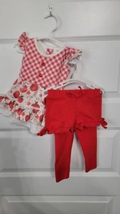 Usado en Excelente Condición Conjunto de 3 Piezas de Picnic de Manzana Always In Bloom Conjunto de Túnica Ari 12M - Imagen 1 de 10