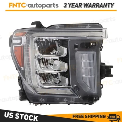 Headlight For GMC Sierra 2500/3500 HD 2020-2023 Full LED Passenger Right Foto 1 de 4
