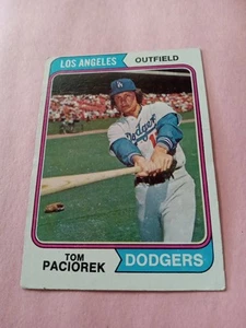 1974 Topps Tom Paciorek Los Angeles Dodgers #127 EXMT See Scan!!!!!!!!! - Picture 1 of 2
