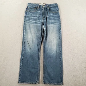 Jeans rectos sueltos Levis 569 para hombre talla 31x32 holgados Y2K azul relajado denim - Imagen 1 de 13