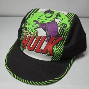 DE COLECCIÓN NUEVO Marvel El Increíble Hulk Niños Gráfico EE. UU. Patrón Panel Gorra Gorra - Imagen 1 de 7