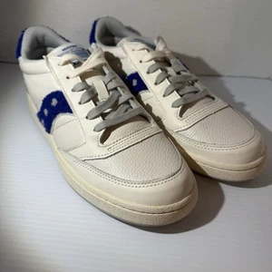Saucony Jazz Court Maybe Tomorrow Varsity Gym Shoes - NEW Mens 8 Sneakers Blue/W - Picture 1 of 19