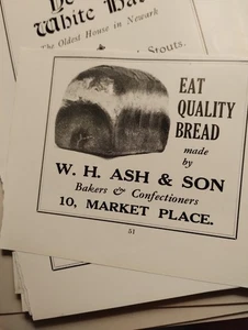 Sk233 Ephemera 40er Jahre Reklame Newark W H Aschenbäcker  - Bild 1 von 1