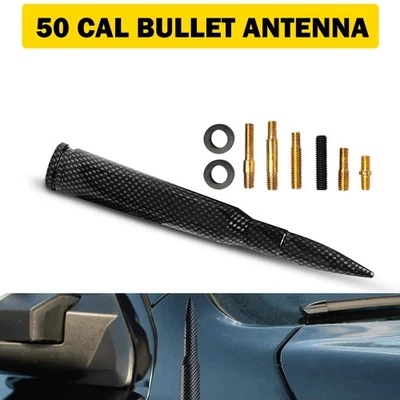 ANTENA BALA CHEVROLET SILVERADO GMC SIERRA 1500/2500 fibra de carbono 50 CAL Foto 1 de 4