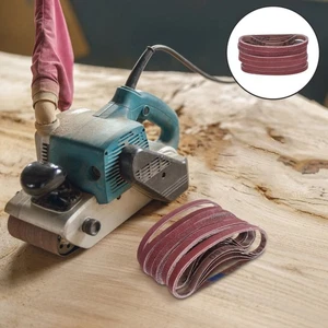 30 Pcs Brown Corundum Sand Belt Sander Sanding Belts Furniture Sandpaper - Picture 1 of 12