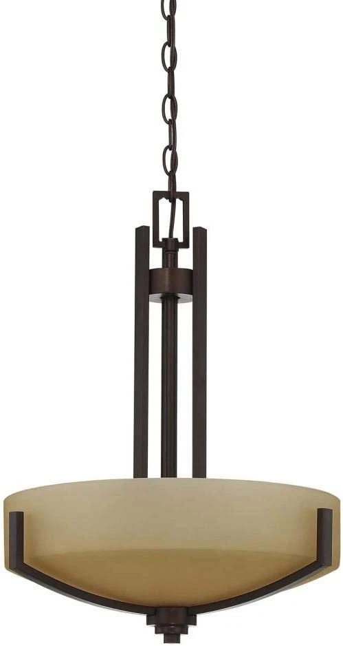 Sunset 3-Light 100W MB Hadley Bowl Pendant Provincial Bronze - F22103-64 - Image 1 of 1