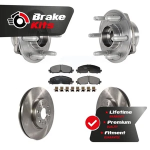 Front Hub Bearing Assembly Brake Rotor Pads Kit For 2020-2022 Chevrolet Traverse - Picture 1 of 1