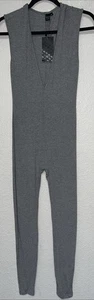 Shein SXY gerippter Ganzkörper-Overall Damen Gr. Small grau - Bild 1 von 8
