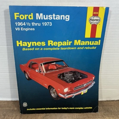 Ford Mustang 1964½-1973 V8 Engines Haynes Repair Service Shop Manual book Foto 1 de 4