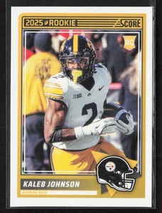 Kaleb Johnson 2025 Score #12 Rookie Pittsburgh Steelers - Picture 1 of 2