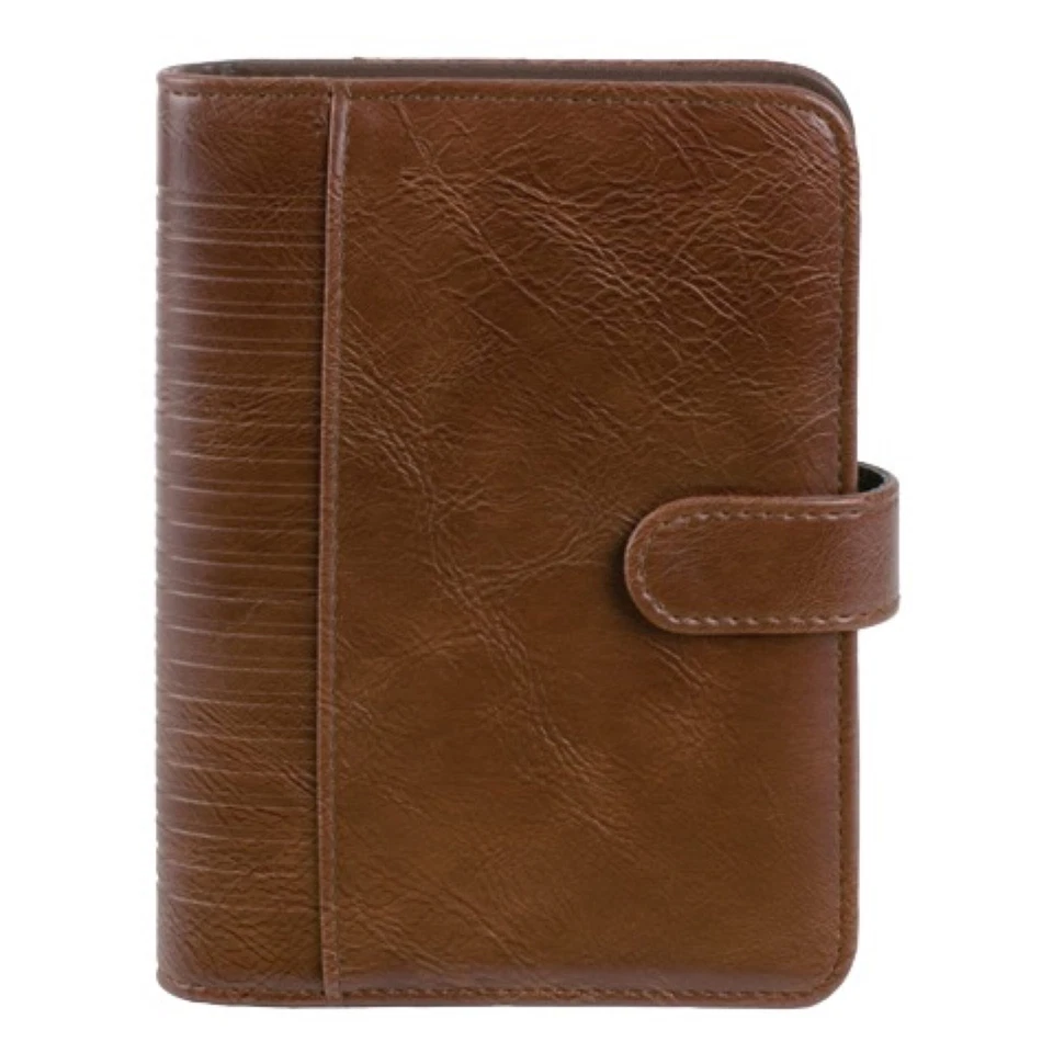 bind Systemplaner A6 Terminplaner Kalendereinlage 2026  Lederimitat braun 16601 - Bild 1 von 2