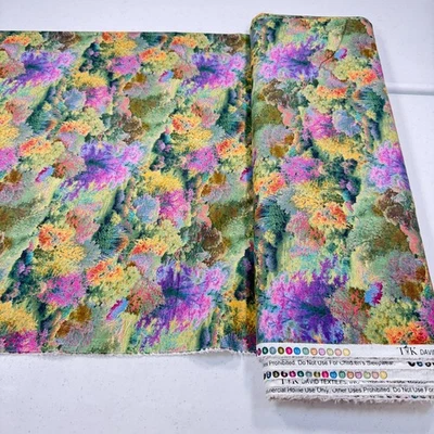 david textil fabric purple trees thomas kinkade quilting cotton 43x290 8 yr - Image 1 of 4