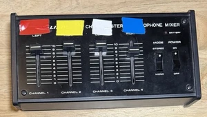 Realistic 32-1105A 4-Channel Stereo Microphone Mixer 9 Volt Battery Powered - Picture 1 of 3