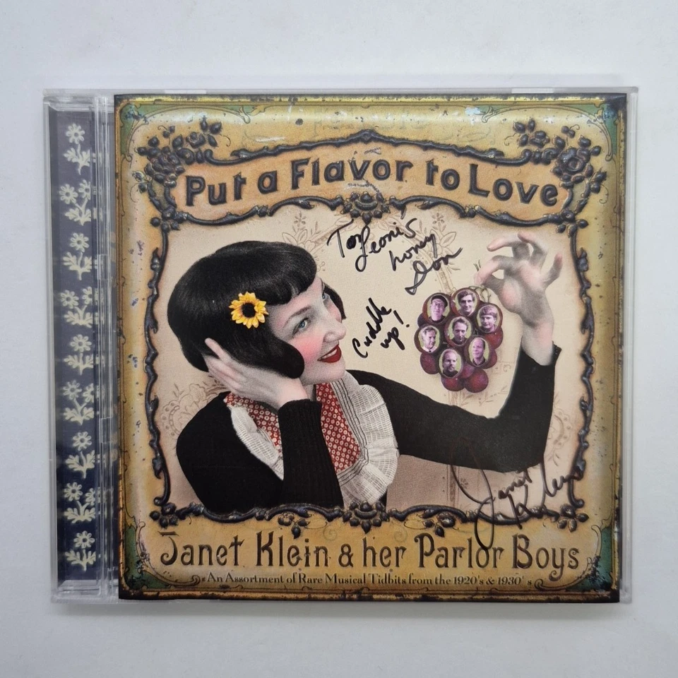 Álbum CD JANET KLEIN & HER PARLOR BOYS 'Put A Flavor To Love' CUBIERTA FIRMADA Foto 1 de 4
