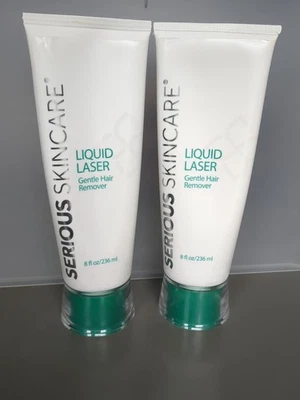 Serious Skin Care Líquido Láser Suave Depiladora 8 OZ Lote de 2 Foto 1 de 3