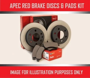 APEC RED FRONT DISCS AND PADS 300mm FOR FORD GALAXY 1.6 ECOBOOST 160 BHP 2011- - Picture 1 of 6