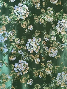 Stoffreste chinesischer Brokat mit Blumen Neu - Bild 1 von 6