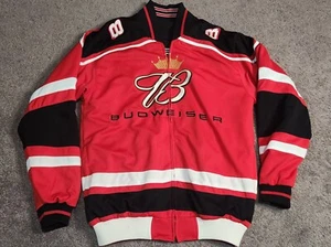 Budweiser Dale Jr #8 jacket Chase authentics mens sz Med reversible full zip - Picture 1 of 8