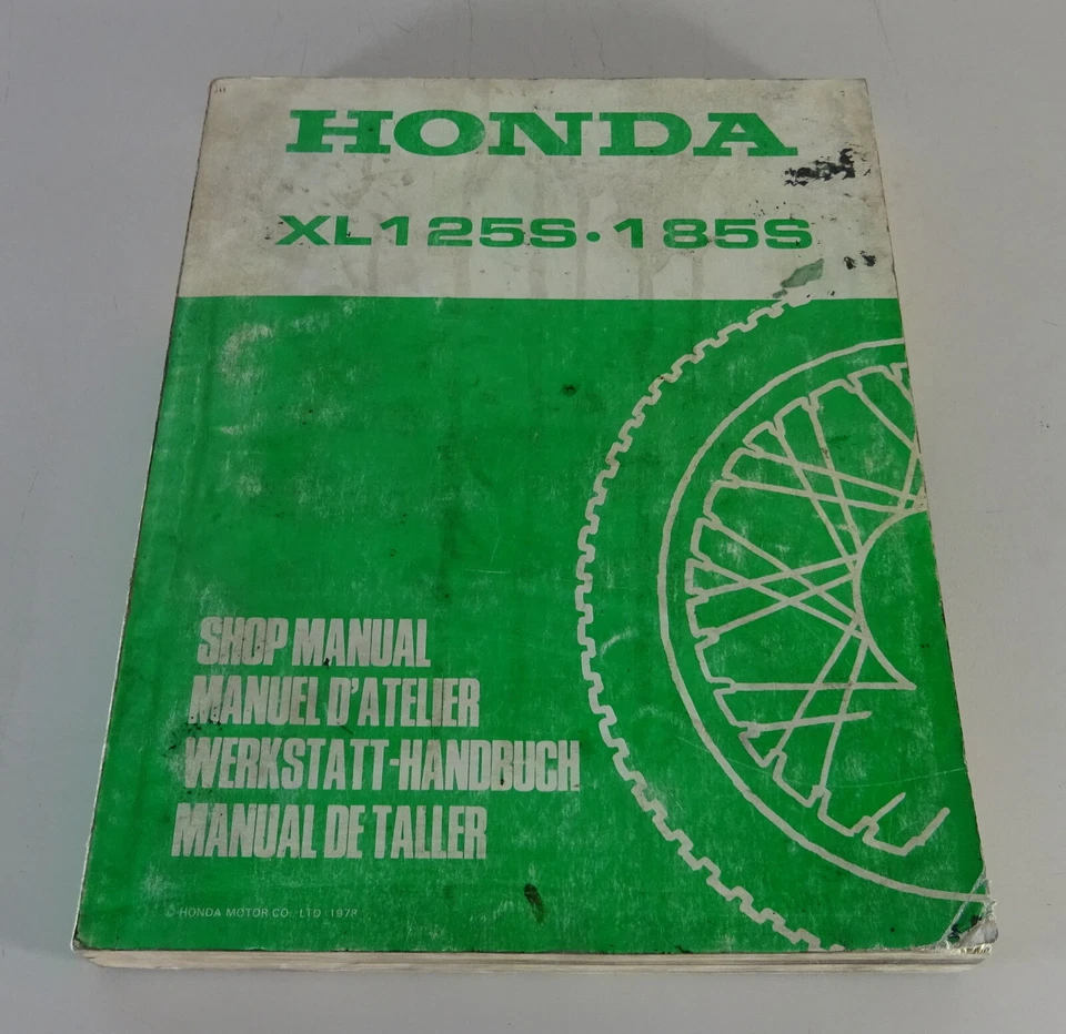 Manual De Taller Honda XL 125 S / XL 185 S Año 1978 - Imagen 1 de 4