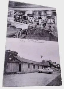 ST. HELEN MICHIGAN CEDAR INN On M-76 RPPC PC Postcard - Picture 1 of 4
