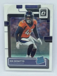 Nik Bonitto Rated Rookie 2022 Panini Donruss Optic Football # 270 - Bild 1 von 2