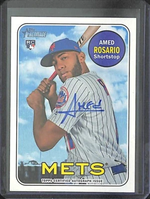 2018 Topps Heritage Real One Autograph 3ROA-ARO Amed Rosario - Image 1 of 2