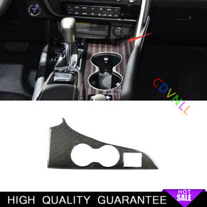 Middle Console Water Cup Frame Trim For Lexus RX350 450h 16-19 Real Carbon Fiber
