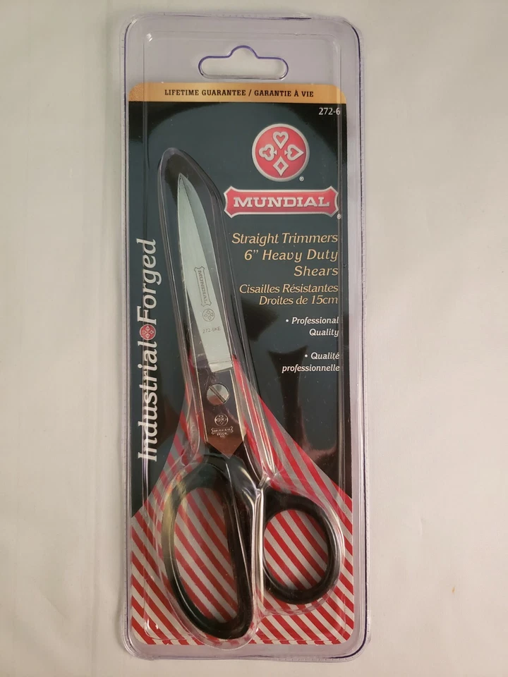 Scissors Mundial 272-6  6" Heavy Duty Straight Trimmers Industrial Forged  - Image 1 of 4
