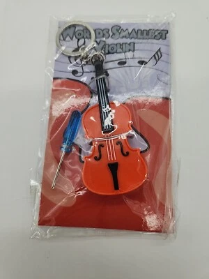 Llavero para violín más pequeño del mundo jugable con música - Mini llavero, nuevo Foto 1 de 3