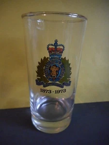 Royal Canadian Mounted Police Anniversary 1873-1973 Vintage Drink Glass,RCMP - Bild 1 von 4
