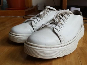 Dr Martens White Dante Lace Up shoes UK 7, EU 41 - Picture 1 of 9