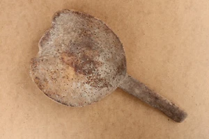 Old Antique Primitive Wooden Wood Grain Scoop Big Spoon Shovel Gristmill 19th. - Picture 1 of 11