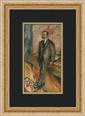 Edvard Munch Portrait of Dr Wilhelm Wartmann Custom Framed Print Foto 1 de 2