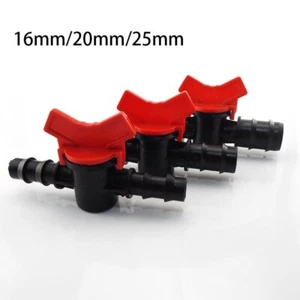 16/20/25mm PE Pipe Connectors Mini Ball Valve Irrigation Drip Hose switch Conne - Picture 1 of 10