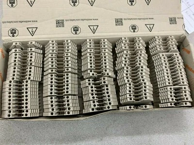 BOX OF 100 NEW IN BOX WEIDMULLER TERMINAL BLOCKS 1020000000 - Image 1 of 4