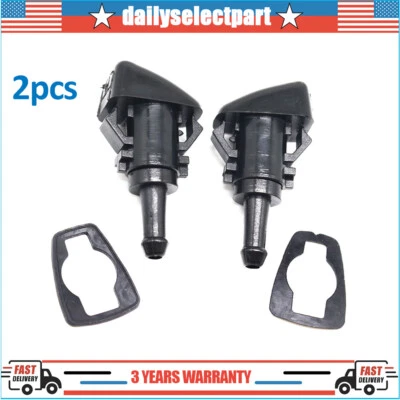 2x Windshield Washer Squirter Nozzle Spray 5116079AA For Dodge Chrysler RAM Jeep - Image 1 of 4