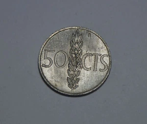 50 CTS Centimos Spain Spain Francisco Franco Espana 1966 Coin Excellent! - Picture 1 of 2