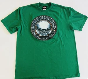 VTG 2014 Men’s Harley Davidson Willie G XL Green Tee~Tripp’s HD~Amarillo, TX - Picture 1 of 7